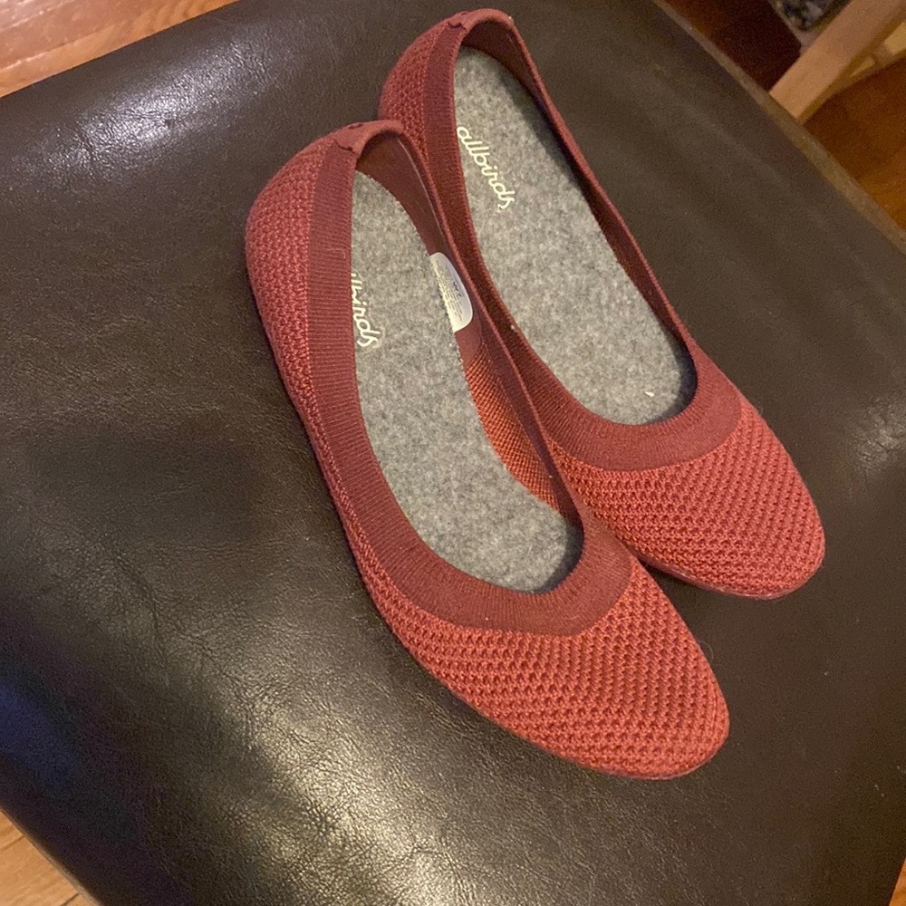 Allbirds red flats